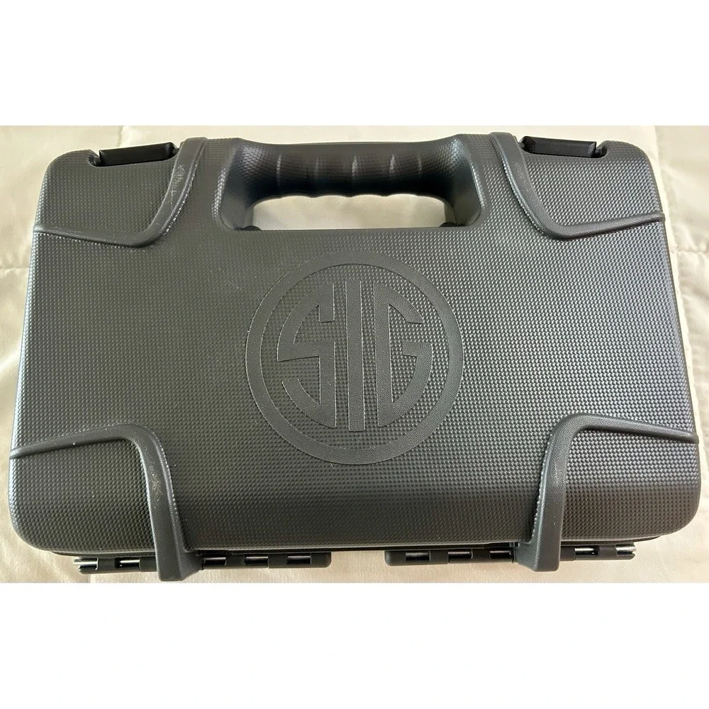 SIG SAUER Black Plastic Hard Pistol Case 1 Gun Foam/Padded Interior Regular Lock
